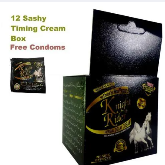 Knight Rider Extra Timing Condoms – Pack of 12 (Black)